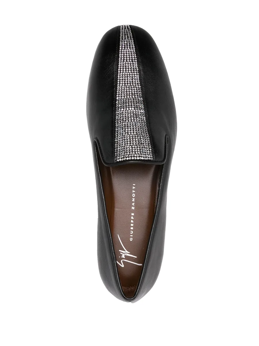 crystal-embellished loafers 7