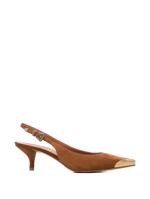 Teseo buckle detail chanel leather pumps