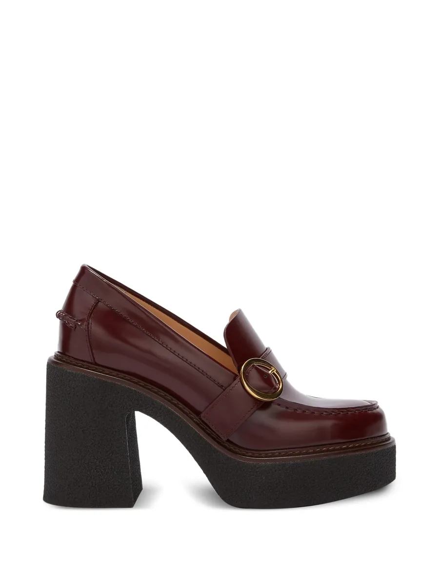 Gabriella platform leather loafers 1