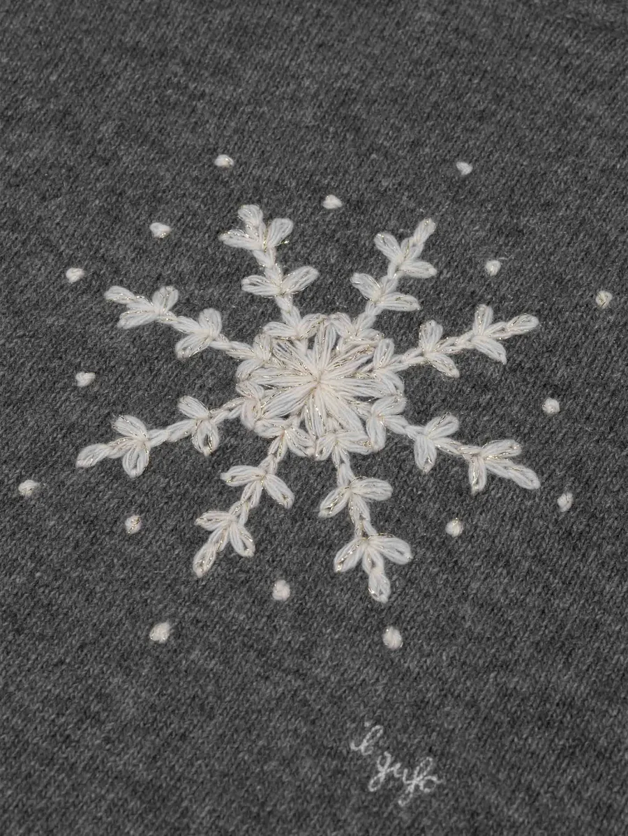 snowflake-embroidered sweater 2
