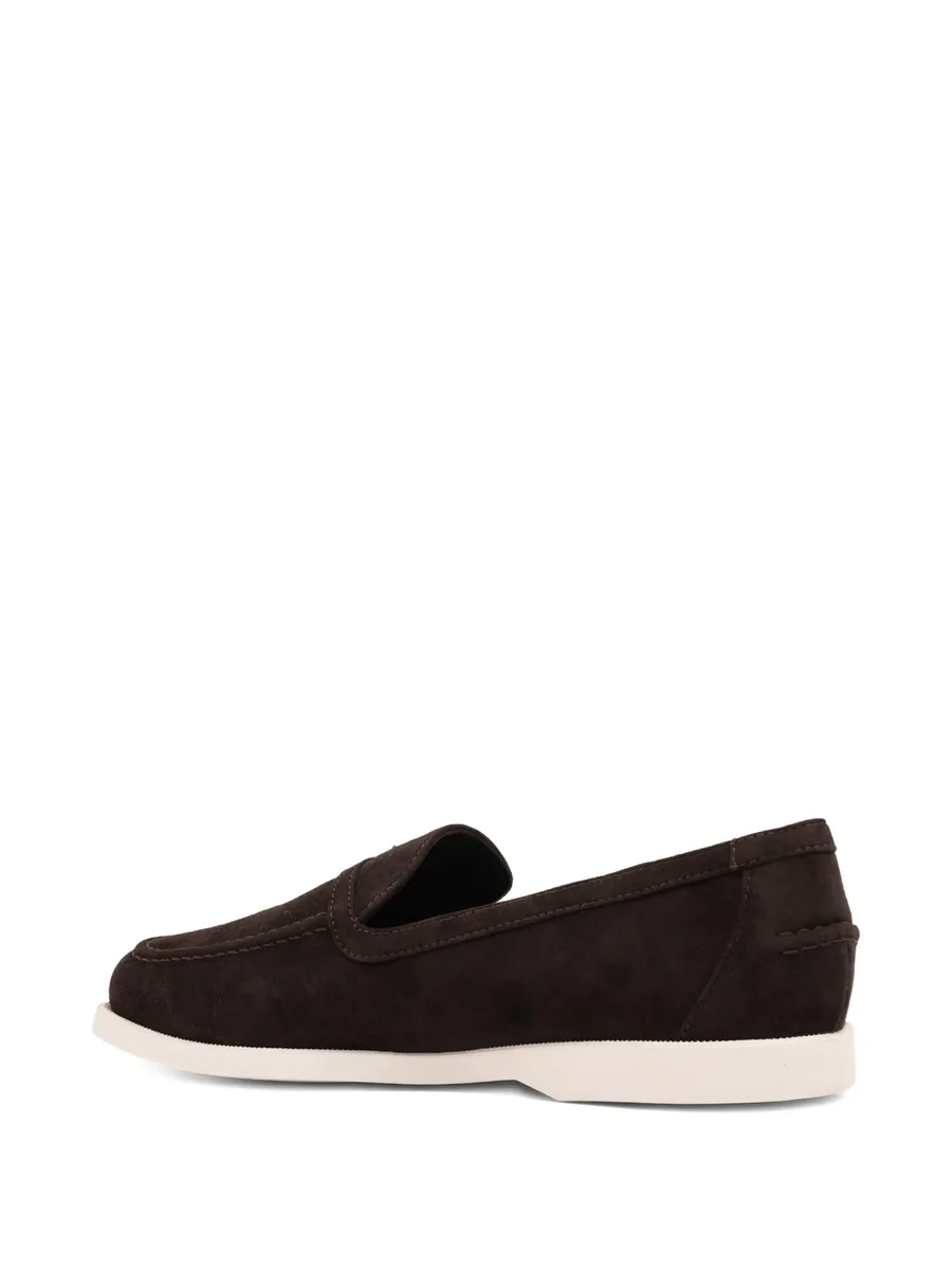 Yacht crystal-buckle loafers 5