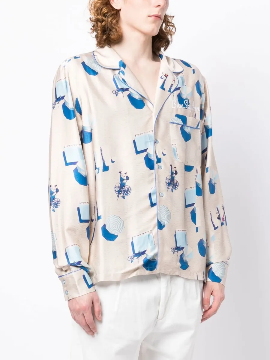 Beach graphic-print shirt 5