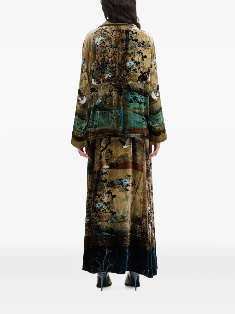 Kanpur landscape-print blazer 4
