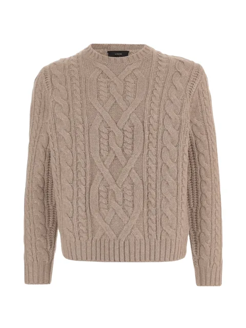 cable-knit sweater