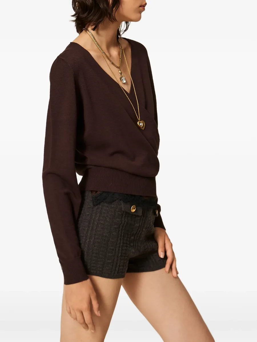 viscose-blend crossover jumper 3