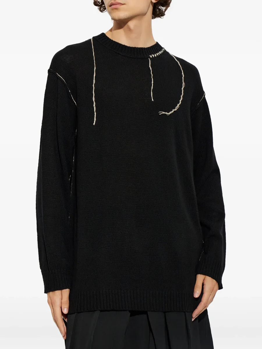 embroidered round-neck sweater 3