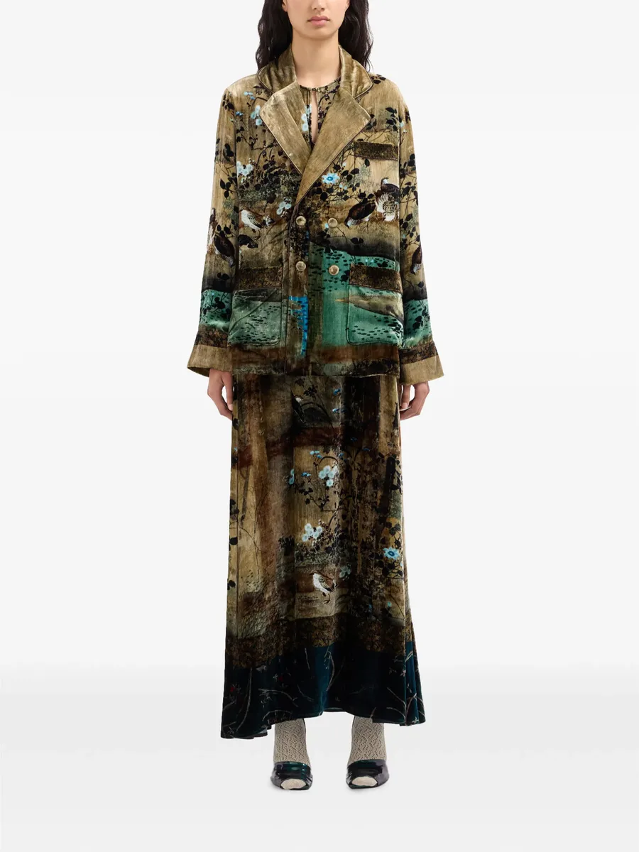Kanpur landscape-print blazer 2