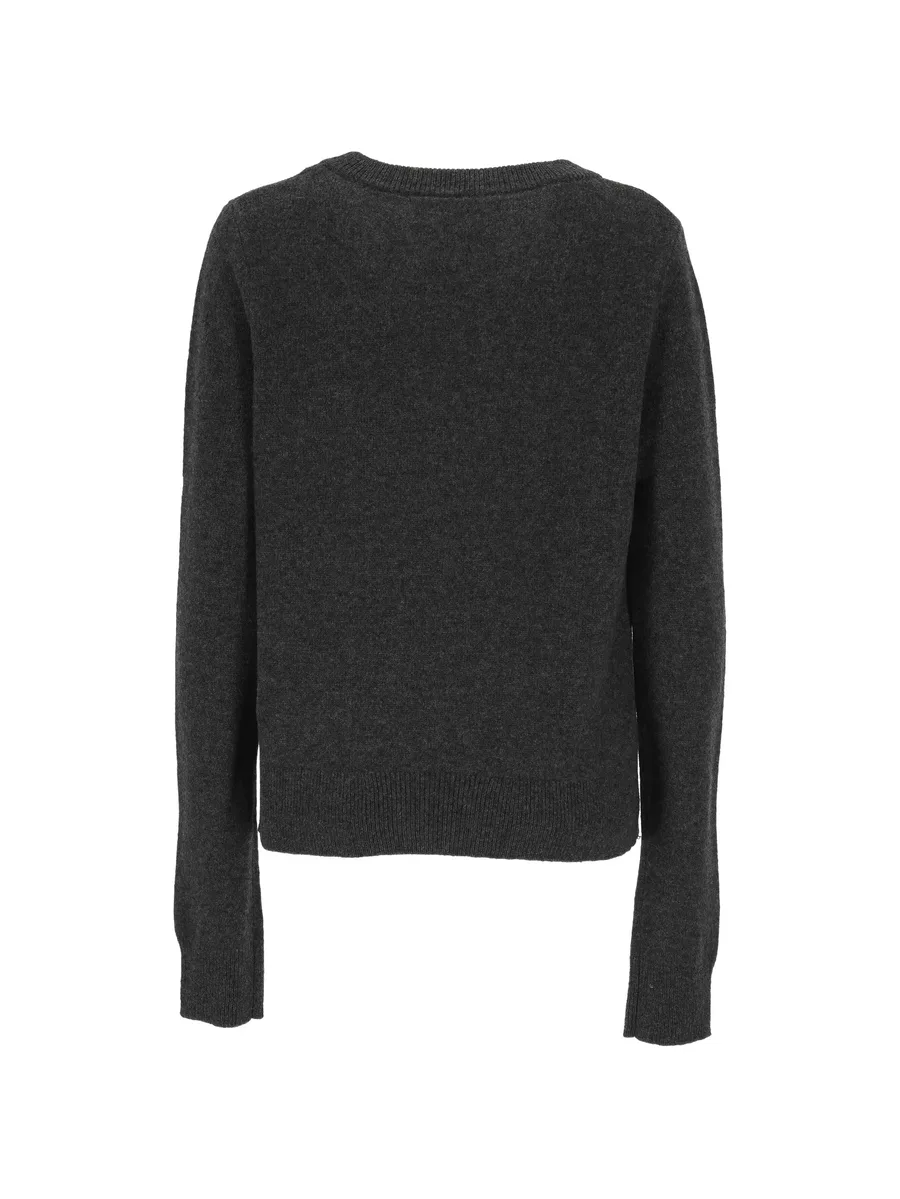 ribbed-trim crew-neck sweater 2