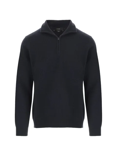 half-zip cashmere sweater