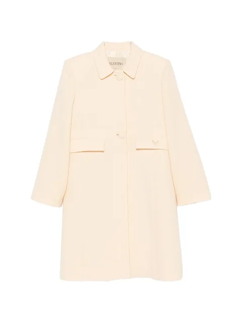 VLogo signature virgin wool coat