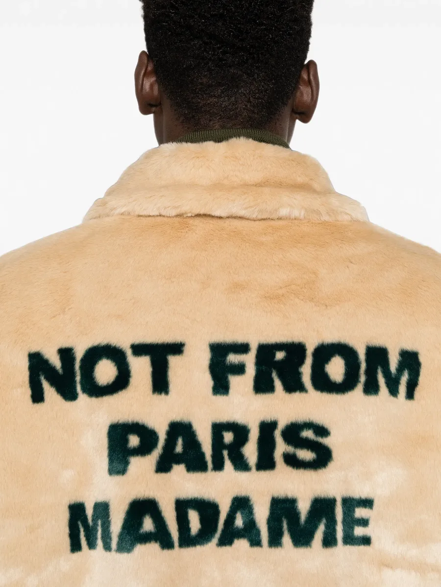 Not From Paris Madame faux-fur coat 5
