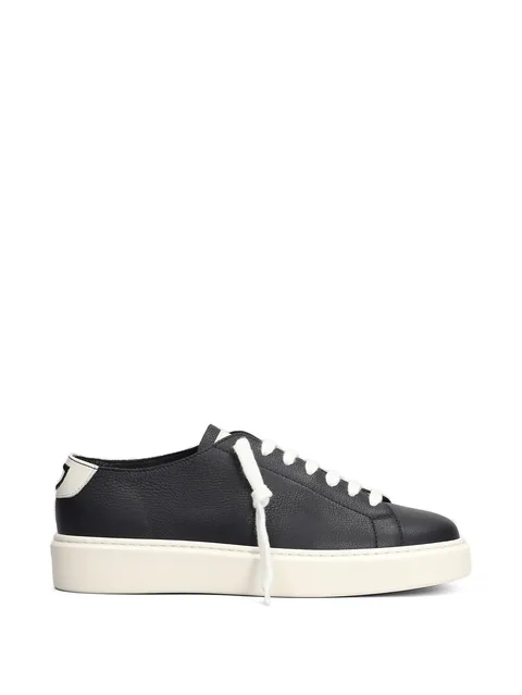 pebbled-leather sneakers