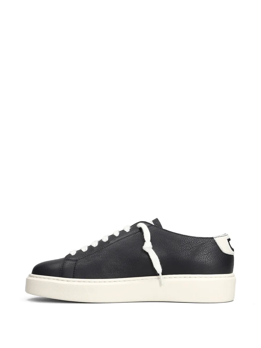 pebbled-leather sneakers 9