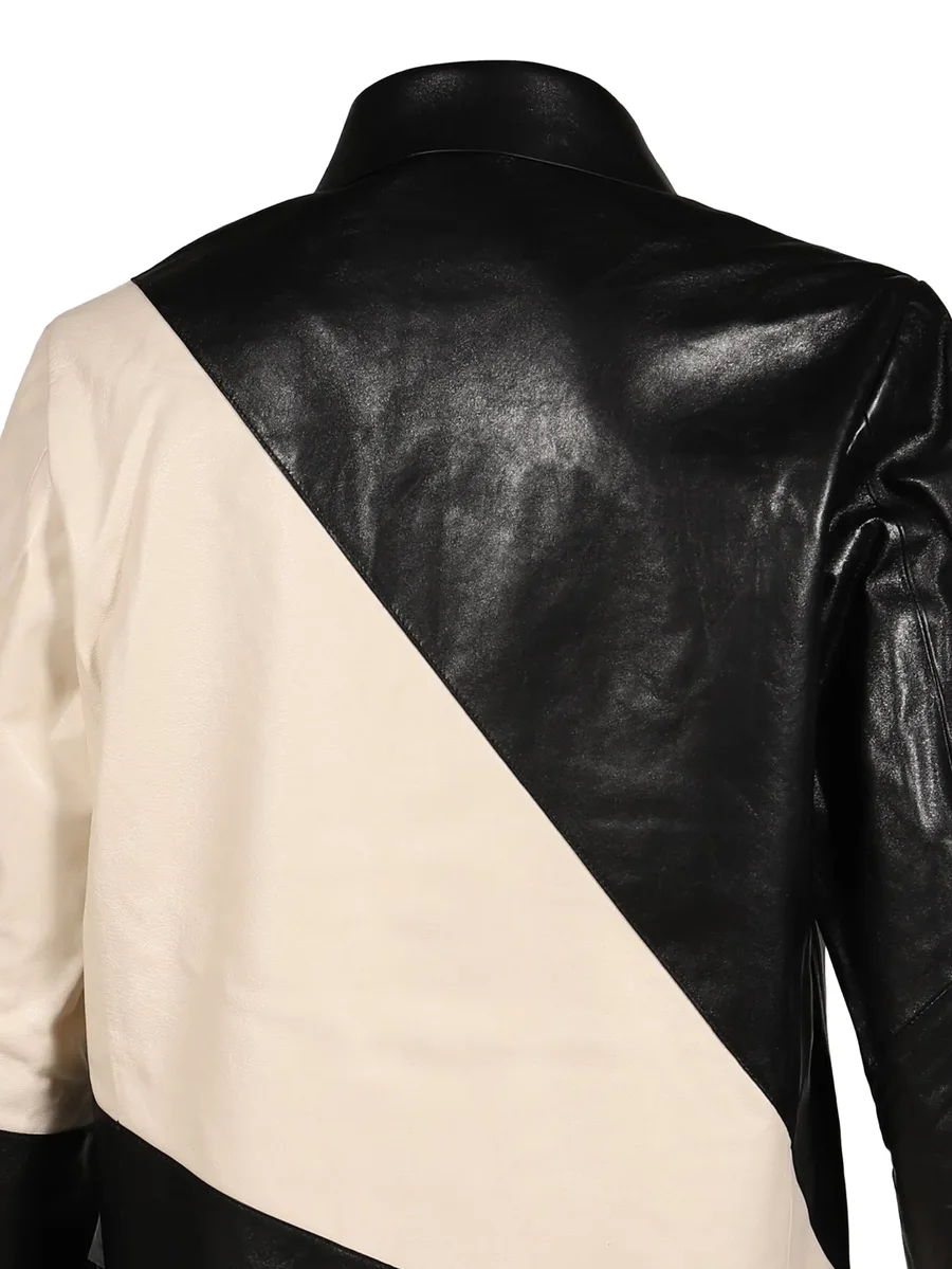 panelled leather shirt 4