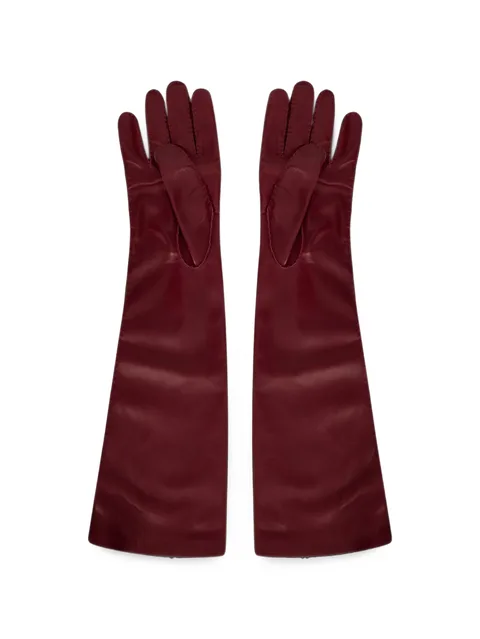 long leather gloves