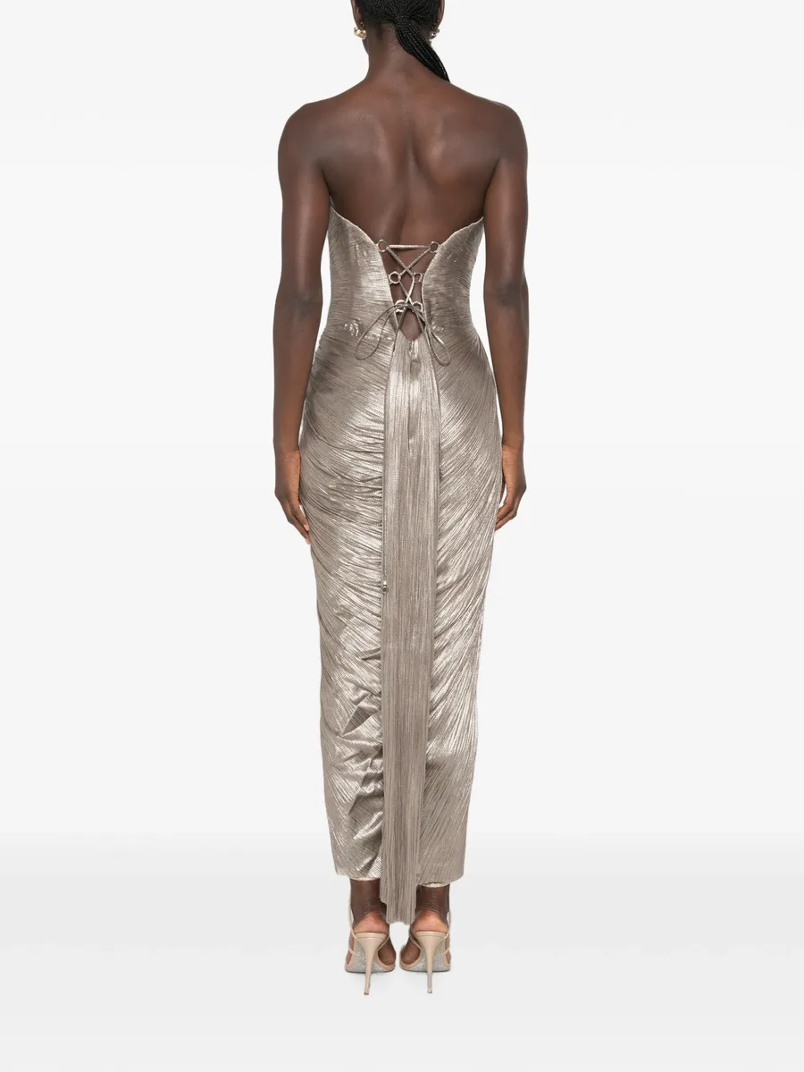 cut-out lace-up maxi dress 4