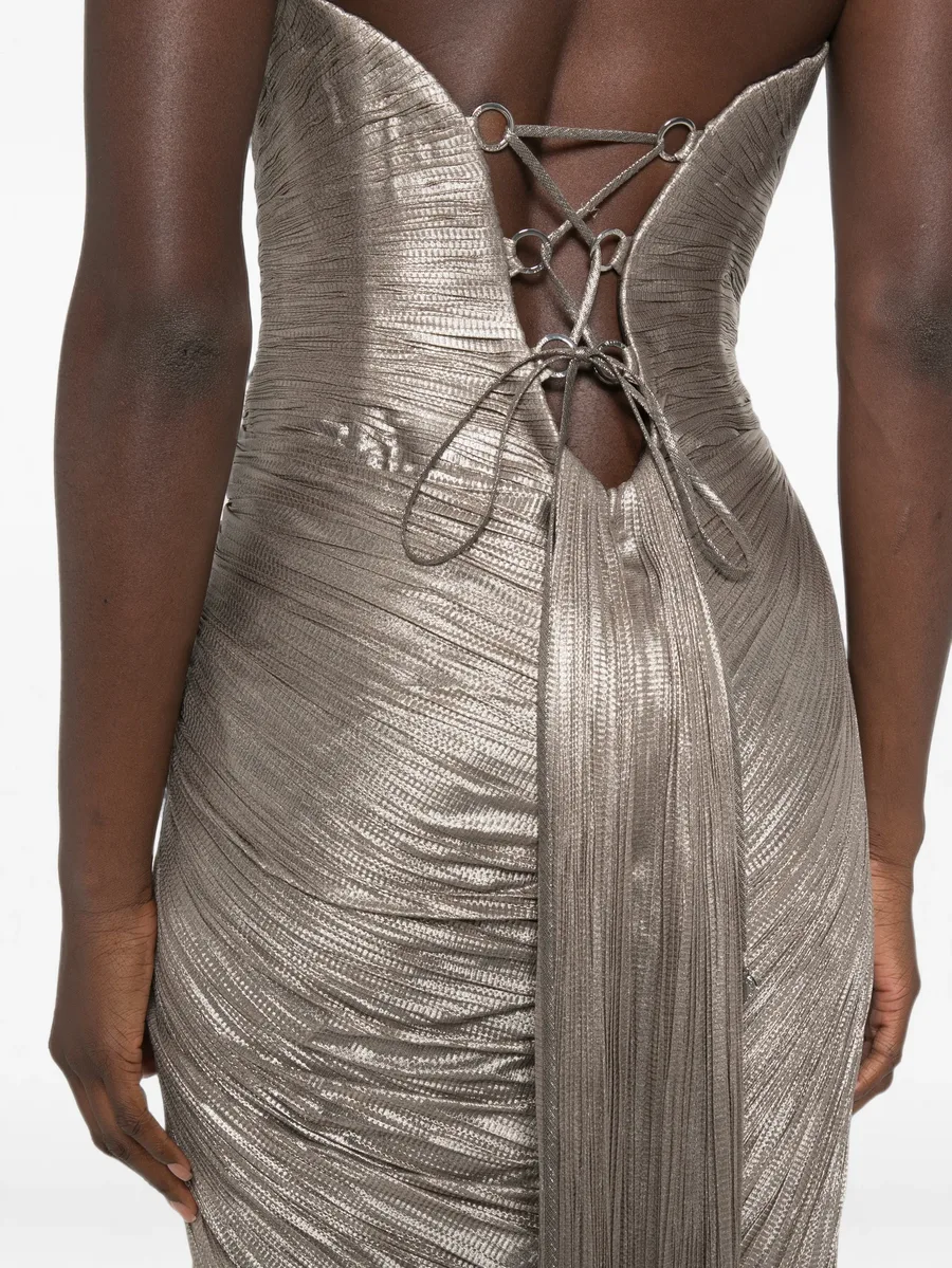 cut-out lace-up maxi dress 5