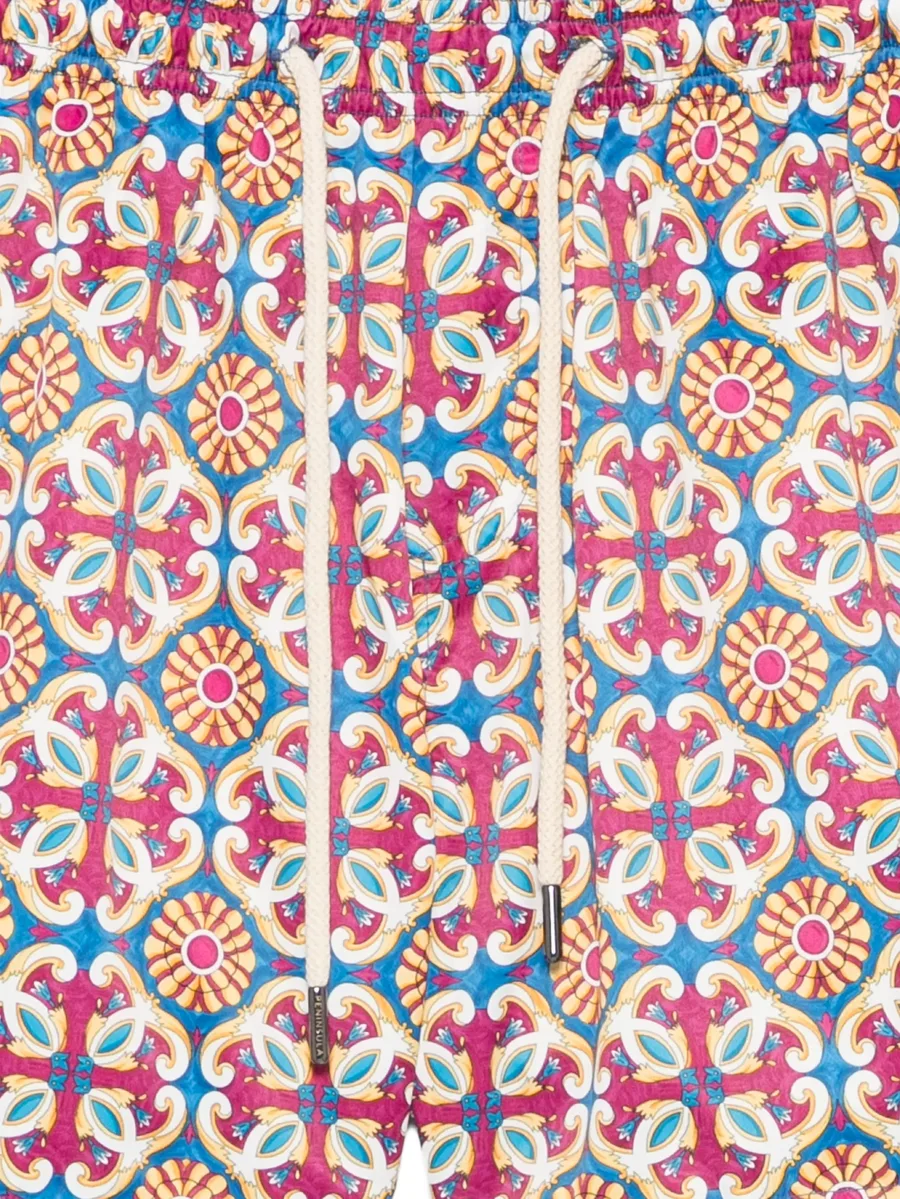 Amalfi geometric-print swim shorts 5