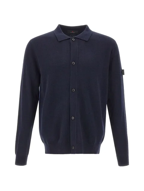 Trilogy-logo button-up cardigan