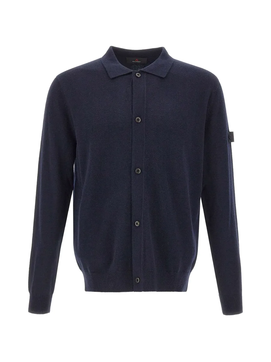 Trilogy-logo button-up cardigan 1