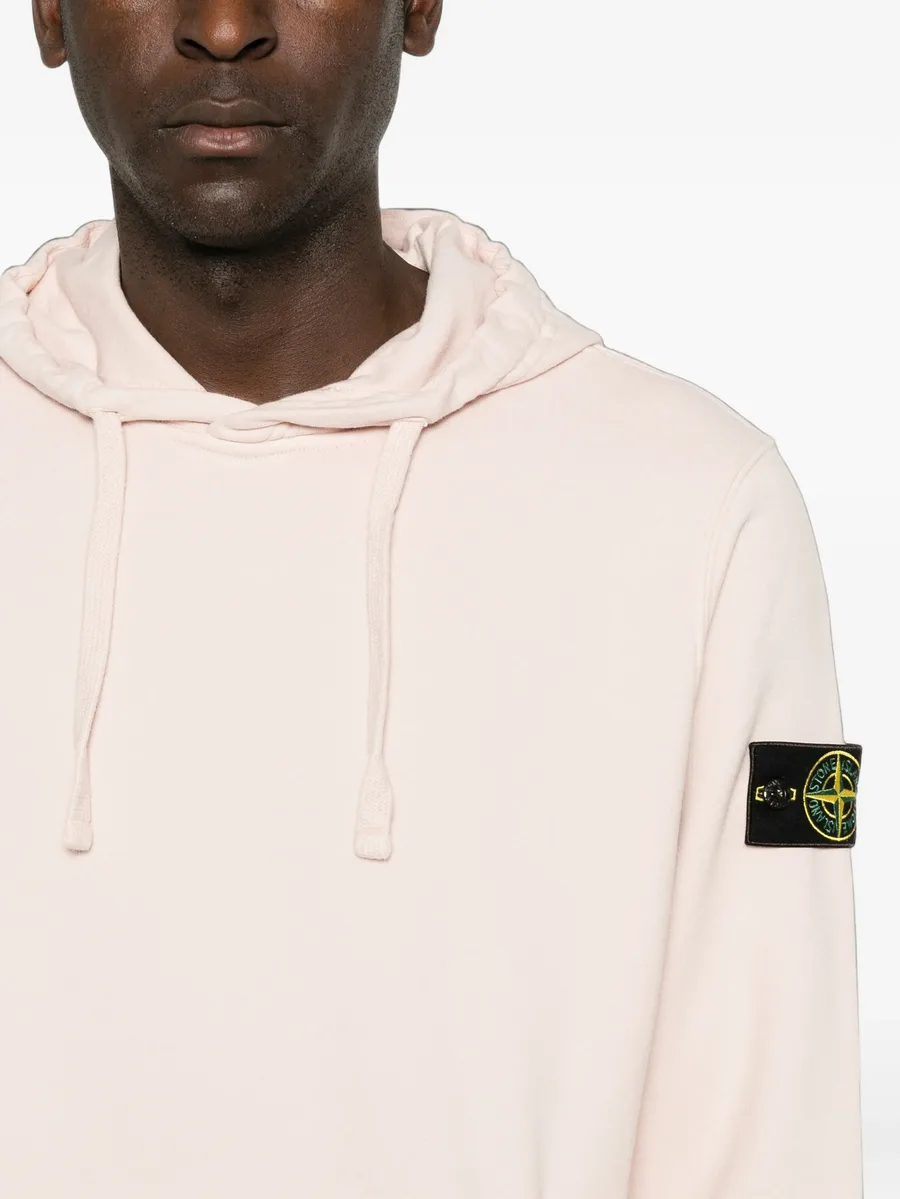 Compass-patch drawstring hoodie 5