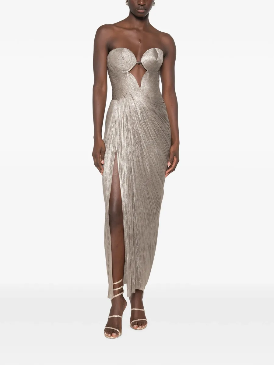 cut-out lace-up maxi dress 2