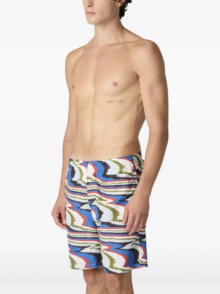 zigzag-print swim shorts 6