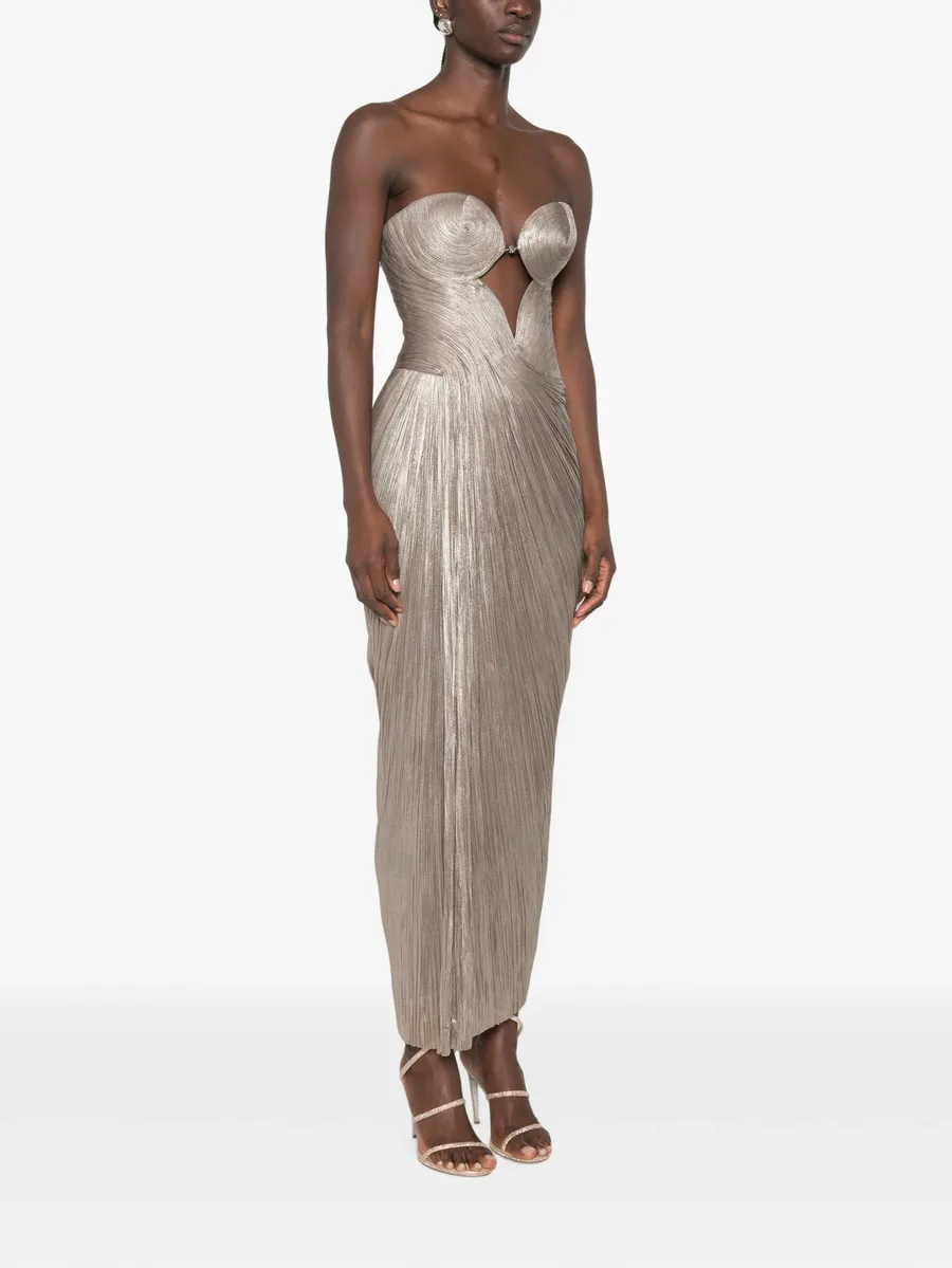 cut-out lace-up maxi dress 3
