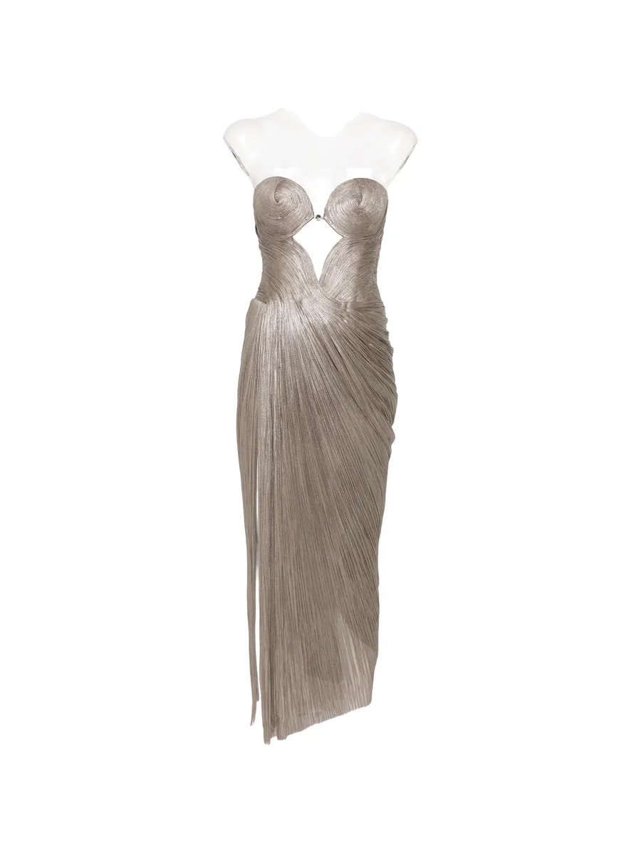 cut-out lace-up maxi dress 1