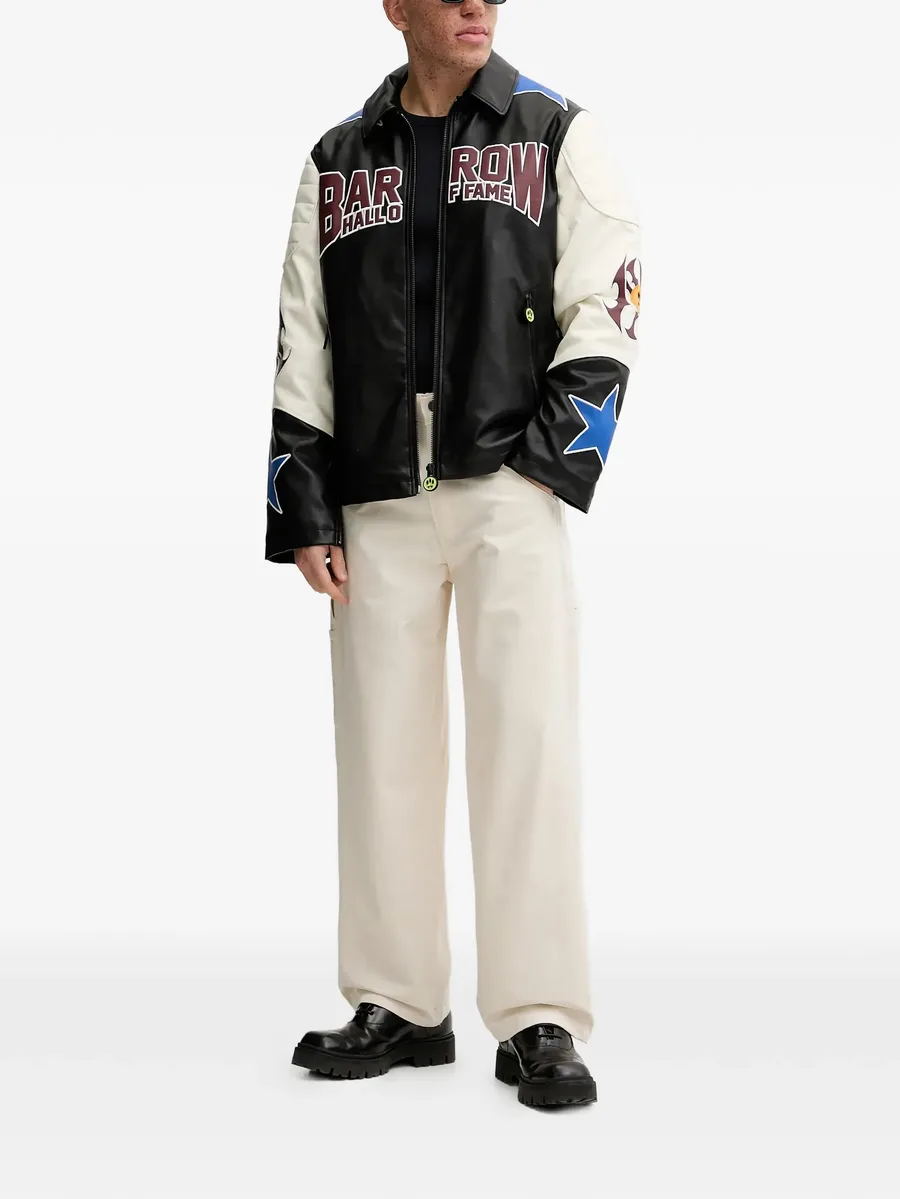 куртка с графичным принтом и вставками 4