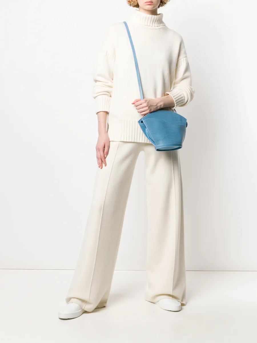 wide-leg knitted trousers 3