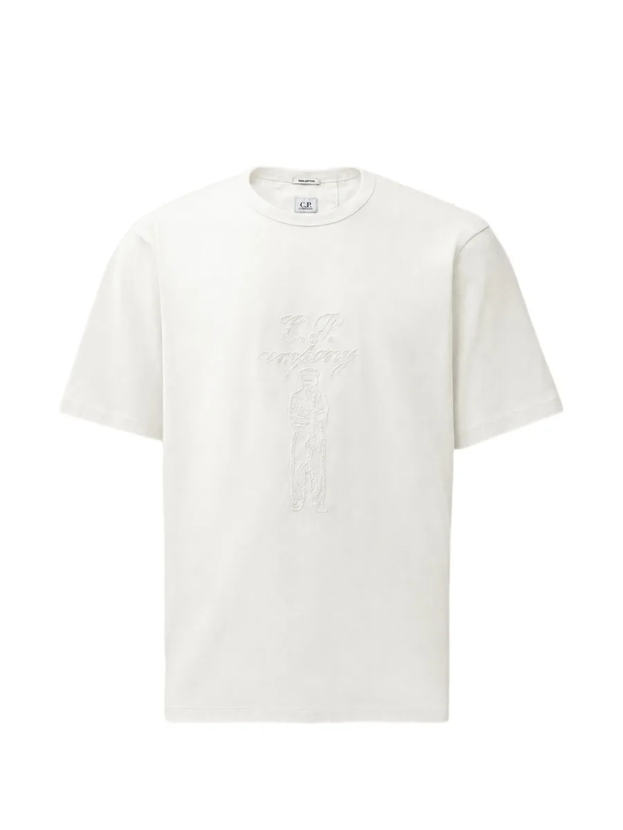 30/2 mercerized-jersey twisted short-sleeve British Sailor T-shirt 1