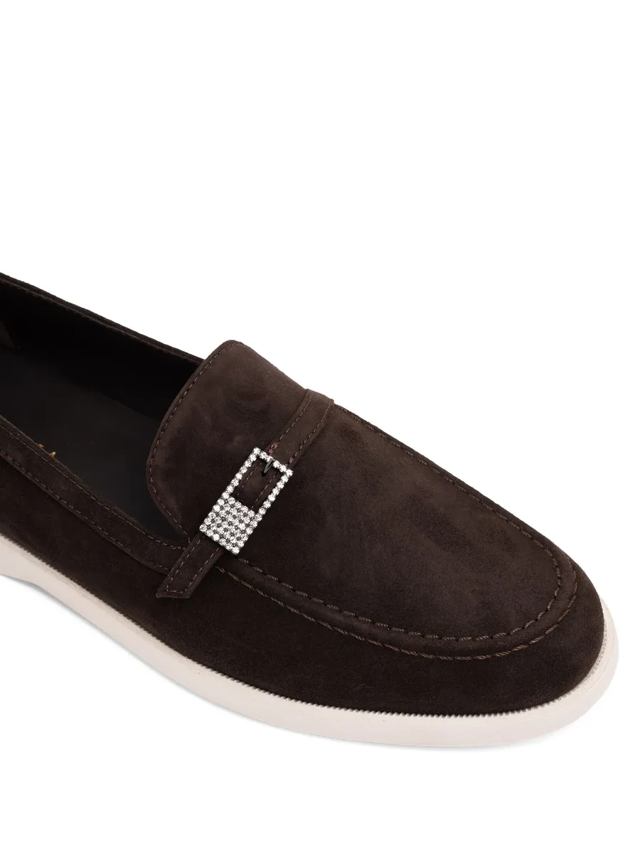 Yacht crystal-buckle loafers 7