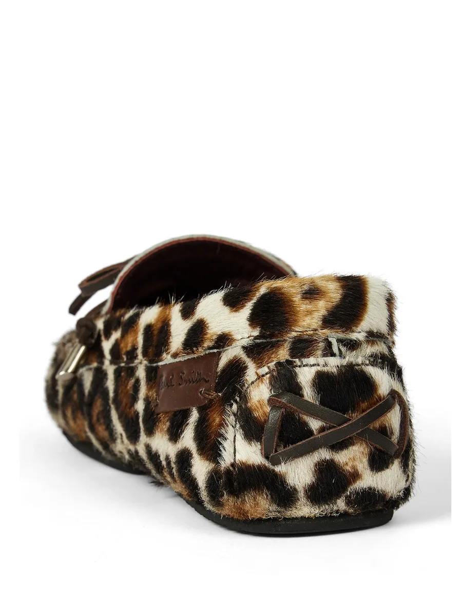 Sonna leopard print faux pony moccasins 6