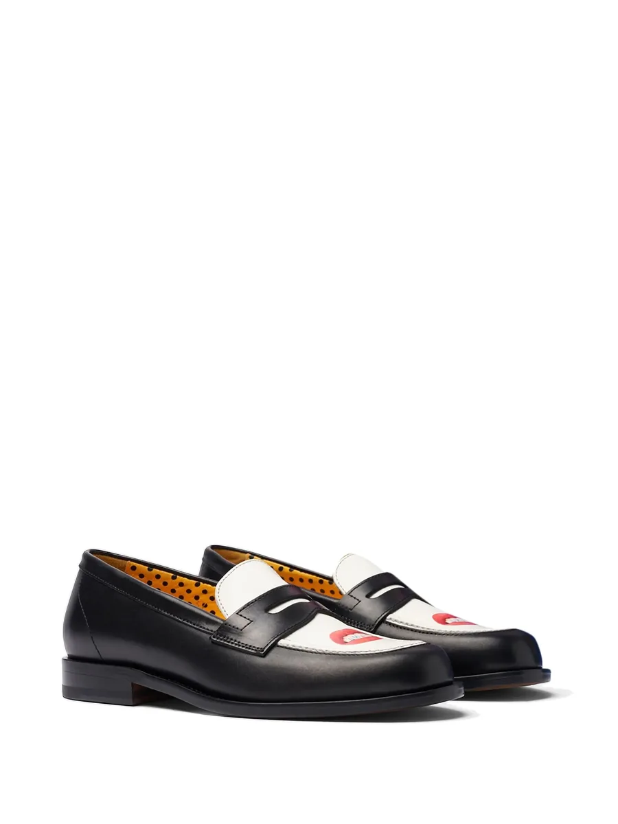 print-motif loafers 4