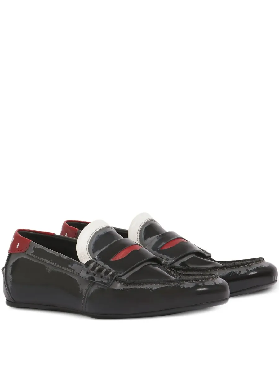 penny-strap leather loafers 2