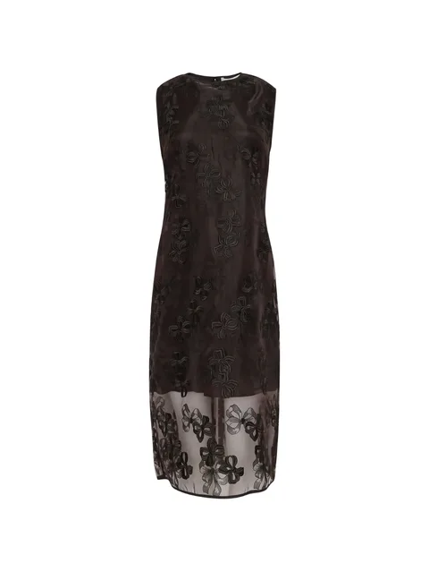 Devin organza midi dress