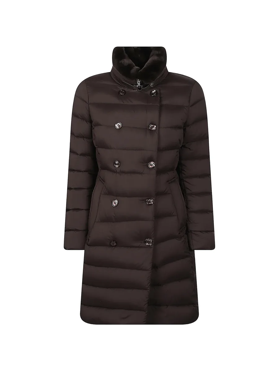quilted double-breasted coat 1