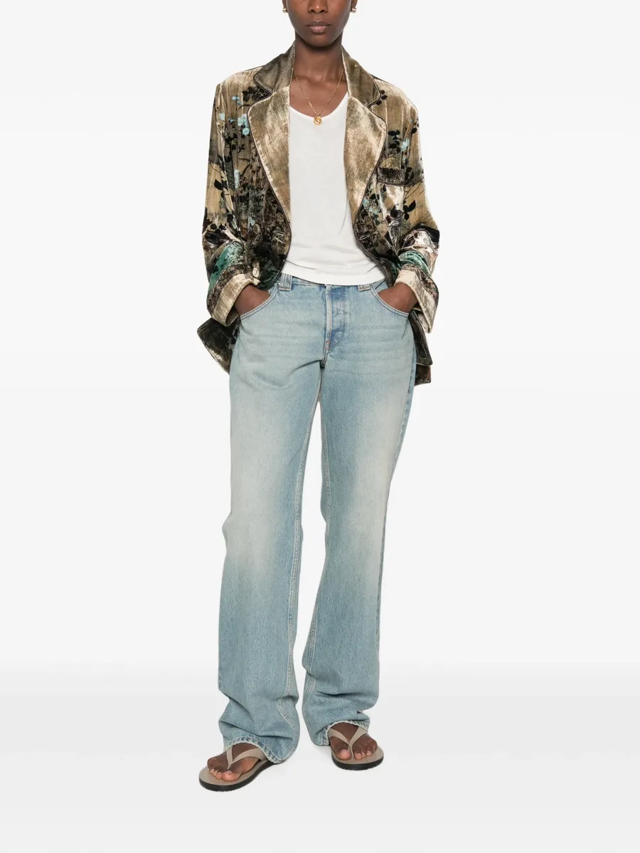 graphic-print blazer 2