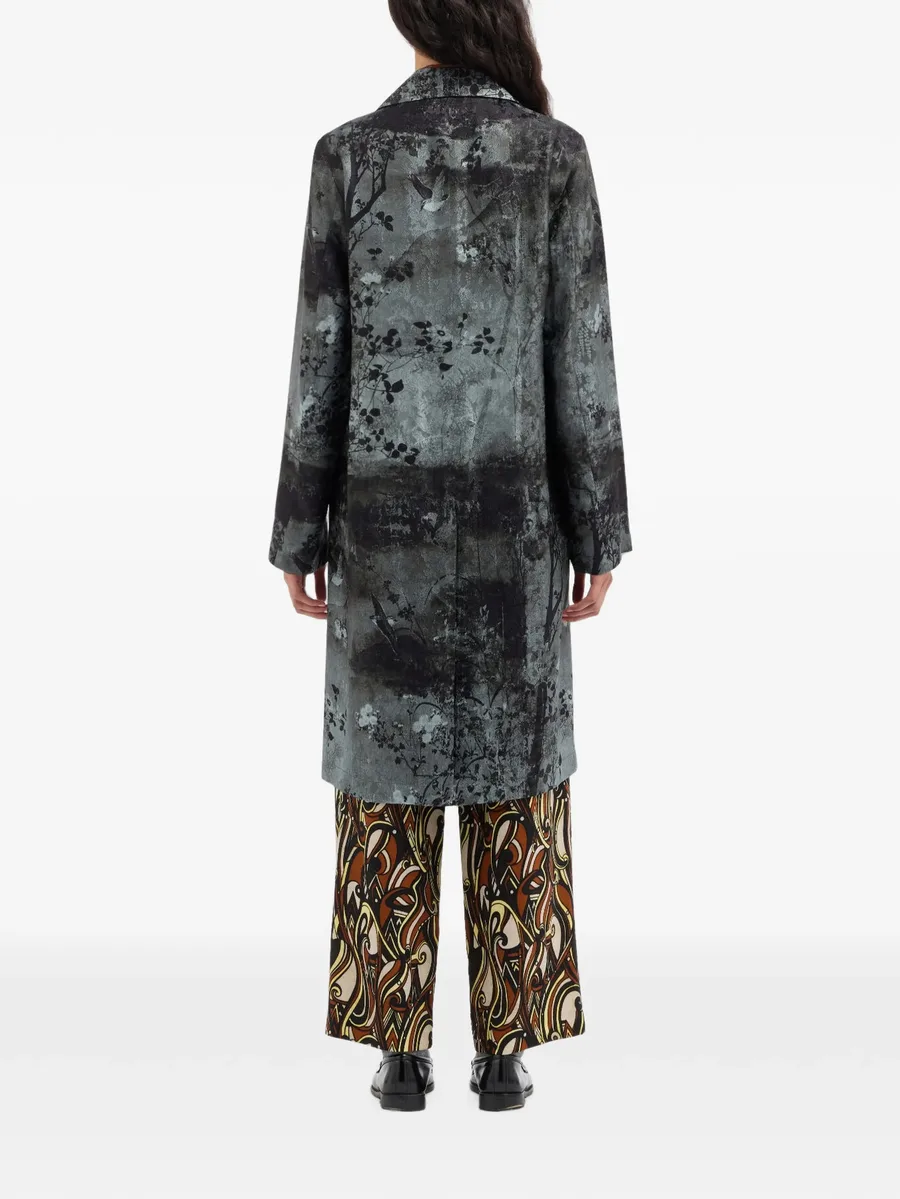 JP682DOX floral-motif notched-lapel coat 4