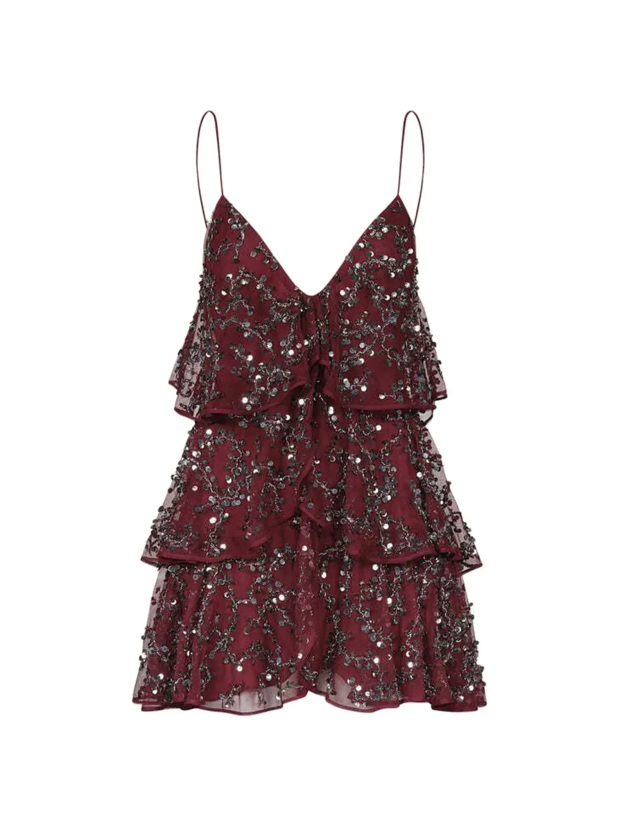 Fluvial Adventure sequin-embellished mini dress 1