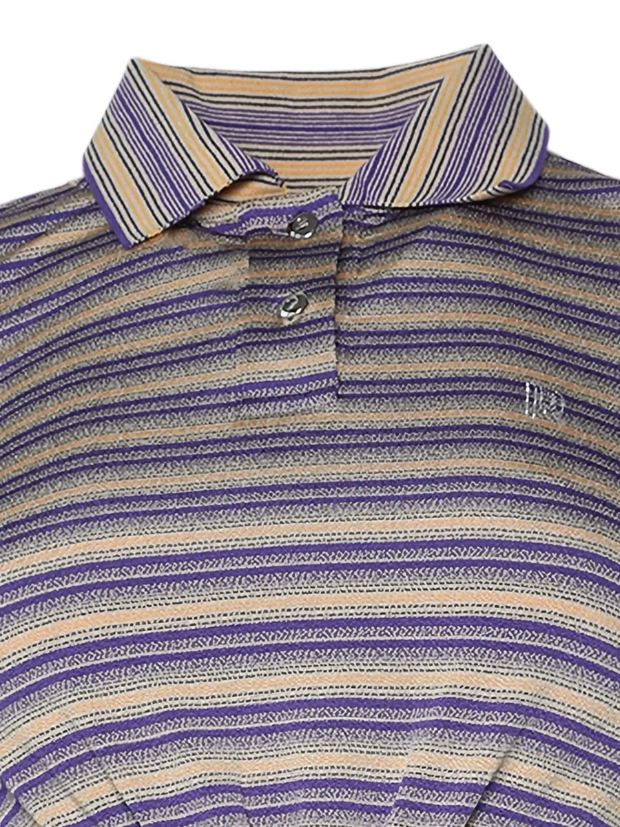 striped ring-detail polo shirt 2