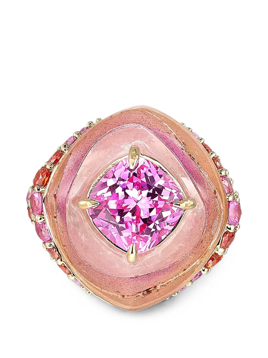 кольцо Rose Sugarloaf с сапфирами 3