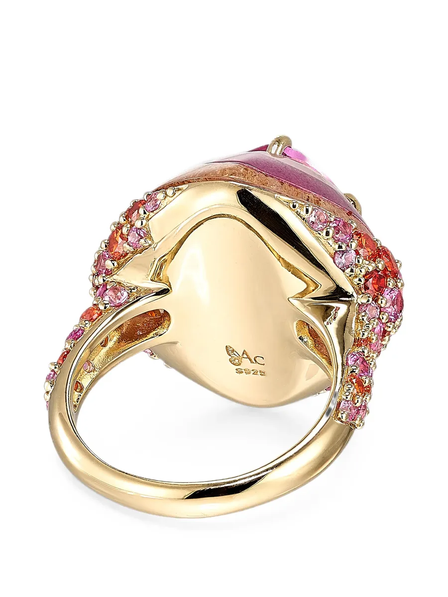 кольцо Rose Sugarloaf с сапфирами 5