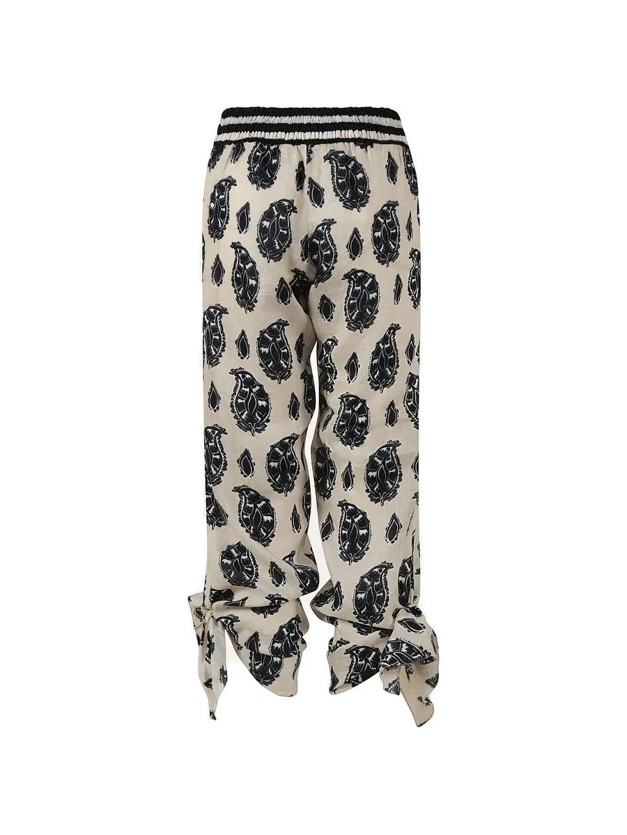 Femininity Dramatic paisley-print trousers 2