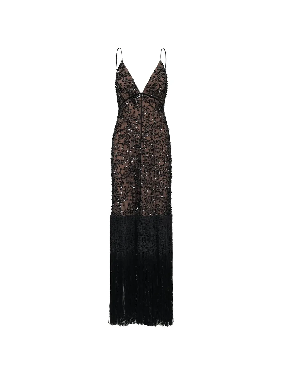 Noble Wanderer sequin-embellished fringe dress 1