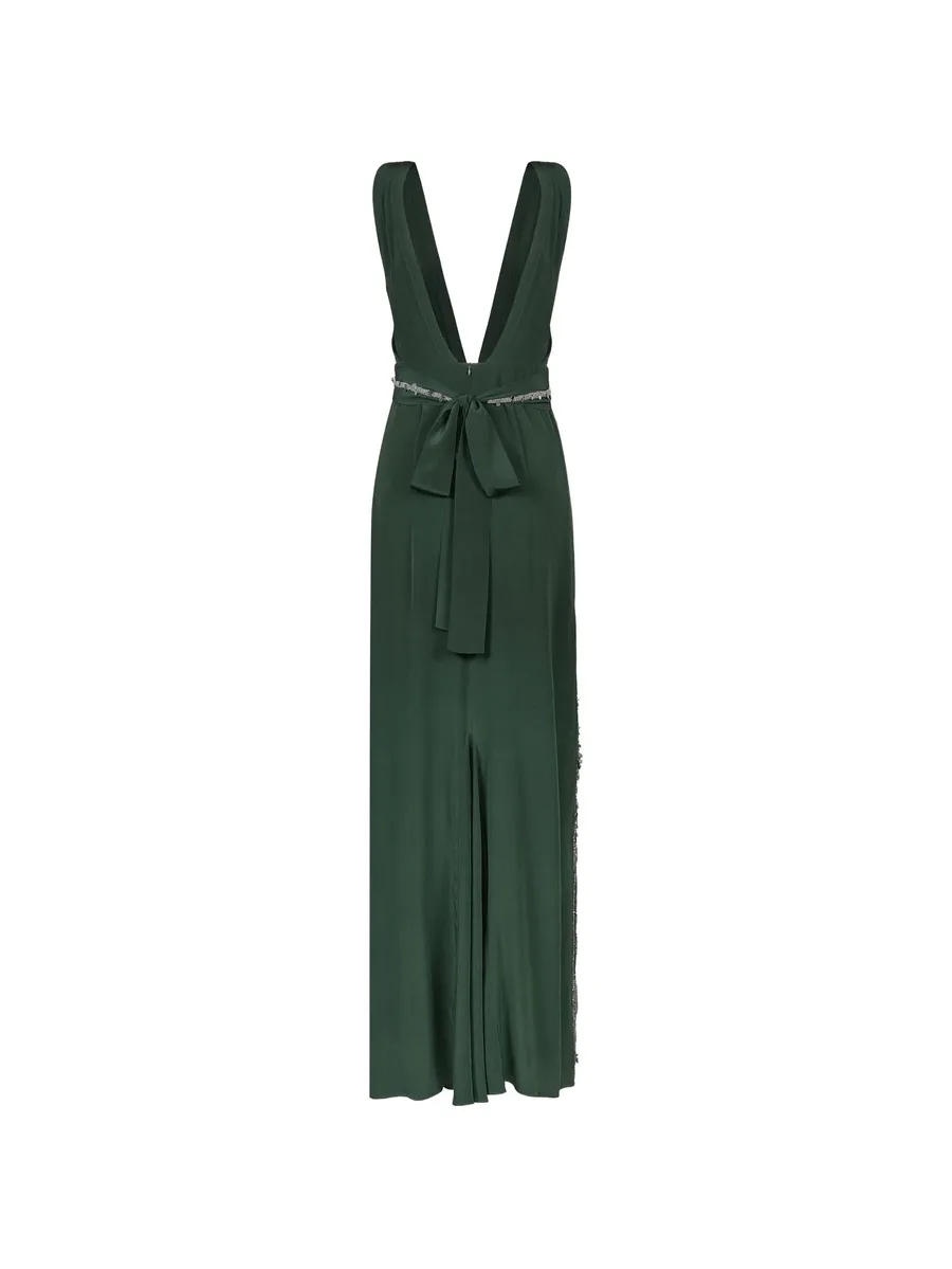 Expedición Elegante sequin-embellished silk maxi dress 2