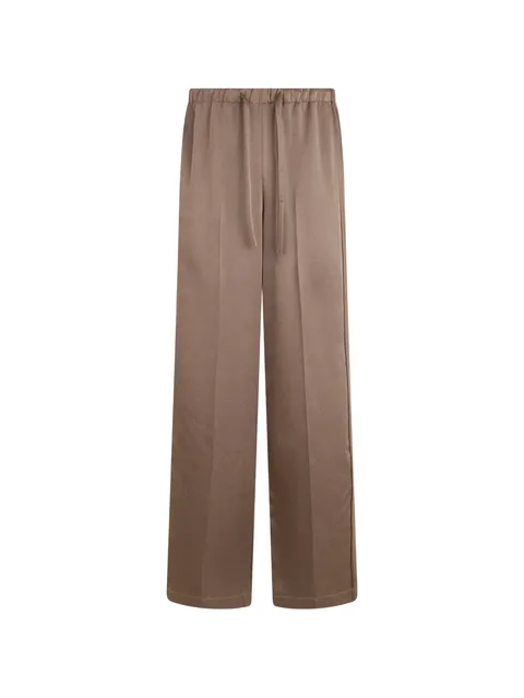 drawstring wide-leg trousers