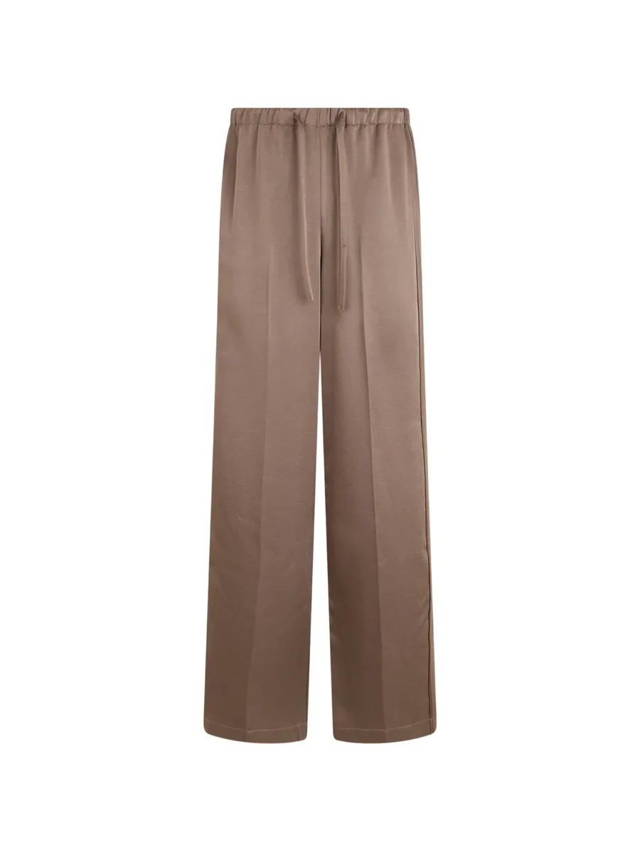 drawstring wide-leg trousers 1