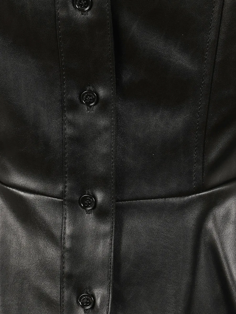 peplum-hem long-sleeve shirt 3